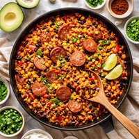 Fiery Chipotle Rice and Sausage