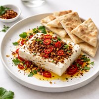 Fiery Peppered Feta with Pita