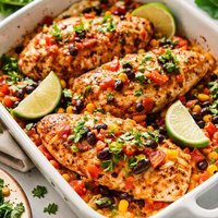 Fiesta Baked Chicken Less Sodium Version