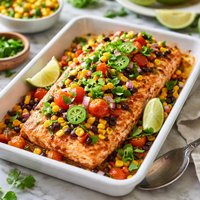 Fiesta Baked Salmon
