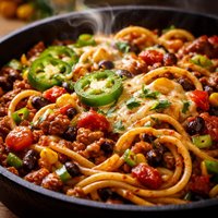 Fiesta Skillet Spaghetti
