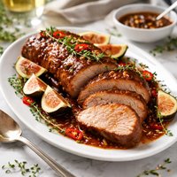 Fig and Chile Glazed Pork Tenderloin