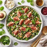 Fig and Mint Salad Raw Food
