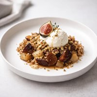 Fig and Pear Crumble