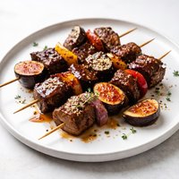 Fig Balsamic Glazed Beef Kabobs
