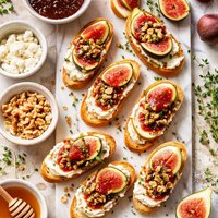 Fig Jam and Goat Cheese Crostini