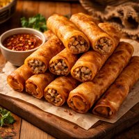 Filipino Lumpia Deep Fried Pork Spring Rolls