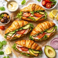 Filled Croissant Sandwich