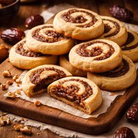 Filled Date Swirl Cookies