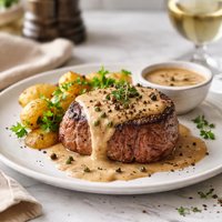 Fillet of Steak with a Pepper Sauce