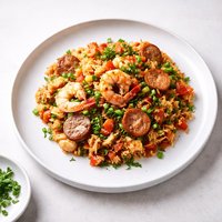 Finallywroteitdown Chicken Sausage and Shrimp Jambalaya
