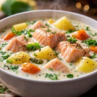 Finnish Salmon Potato Chowder