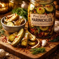 Fire and Ice Marinickles No Canning Marinated Pickles