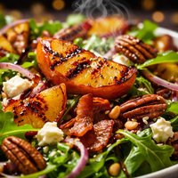 Fire Roasted Peach Salad