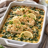Fish and Spinach Casserole