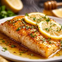 Fish Fillet with Honey Lemon Sauce