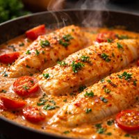 Fish Fillets in Tomato Cream