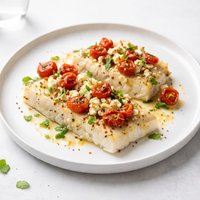 Fish Fillets with Feta and Tomatoes