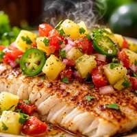Fish Fillets with Pineapple Jalapeo Salsa