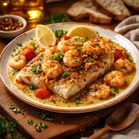 Fish in Shrimp Sauce