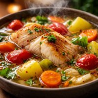 Fish Soup Stew with Vegetables