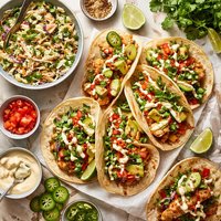 Fish Tacos and Cilantro Coleslaw 20 Minutes Max