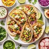 Fish Tacos with Yogurt Sauce