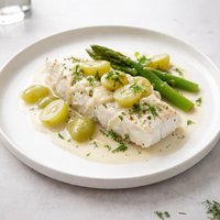 Fish Veronique Low Fat Diabetic Friendly