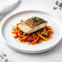 Fish with Bell Peppers