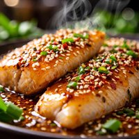 Fish with Sesame Seed Sauce