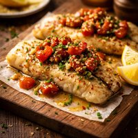 Fish with Tomato Chive Butter