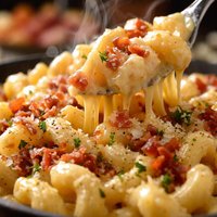 Five Cheese Macaroni with Prosciutto Bits