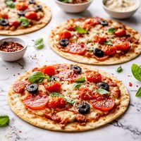 Five Minute Tortilla Pizzas
