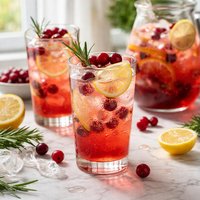 Fizzy Cranberry Lemonade Punch