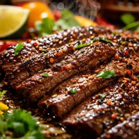 Flank Steak in Fajita Marinade