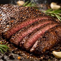 Flank Steak with Coffee Peppercorn Marinade