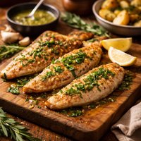Flathead Fillets with a Tarragon Butter