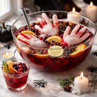 Floating Hands Halloween Punch