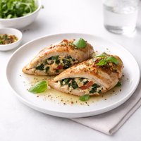 Florentine Basil Stuffed Chicken Breasts