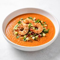 Florida Gazpacho with Shrimp