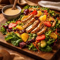 Florida Salad with Ginger Dressing