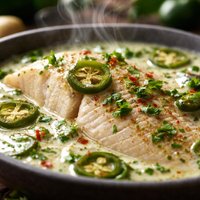 Flounder in Jalapeno Cream