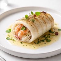 Flounder or Other White Fish Stuffed with Shrimp