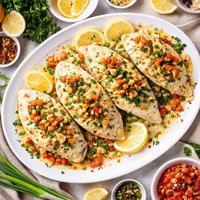 Flounder Stuffed with Crabmeat Lite Bleu