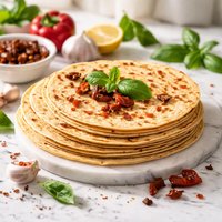 Flour Tortillas Sun Dried Tomato Red Bell Pepper Garlic