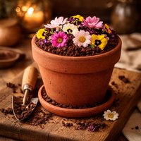 Flower Pot Cake