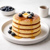 Fluffy Cornmeal Yogurt Pancakes