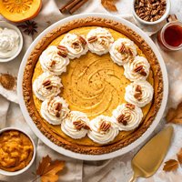 Fluffy Pumpkin Cheesecake Pie