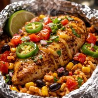 Foil Pack Taco Chicken Dinner