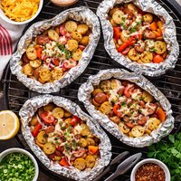 Foil Packet Country Potatoes on the Grill